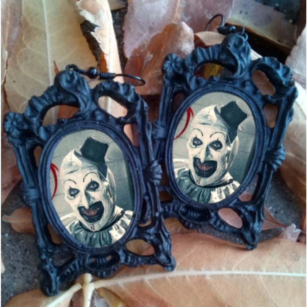 Terrifier Earrings Art the Clown Horror Movie Jewelry